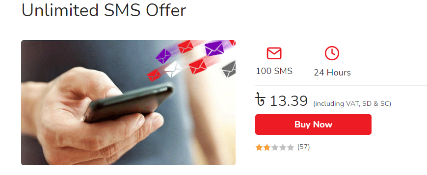 unlimited SMS offer